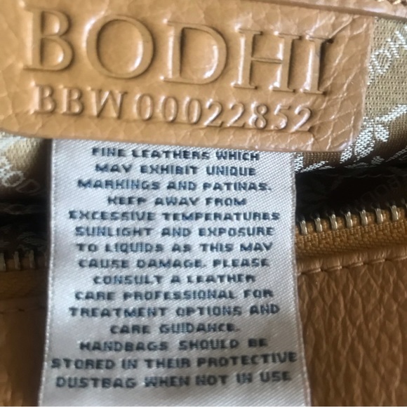 BODHI Bag “Doctor Satchel” Mustard Gold Hardware Zip Size 8”H x 14”L x 5.5”W - Picture 8 of 12